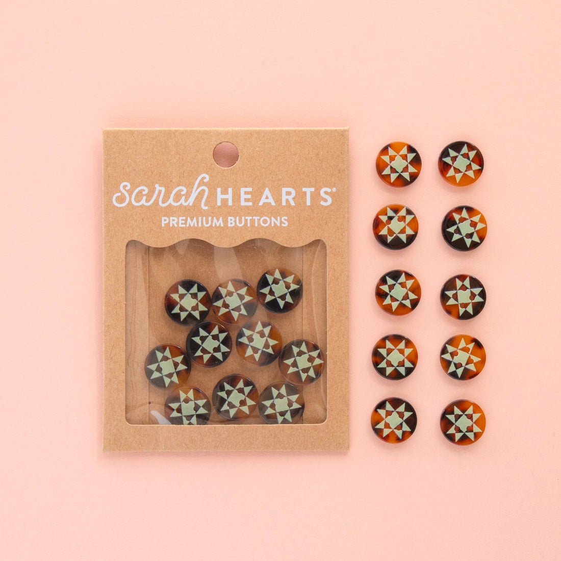 Quilt Star Buttons