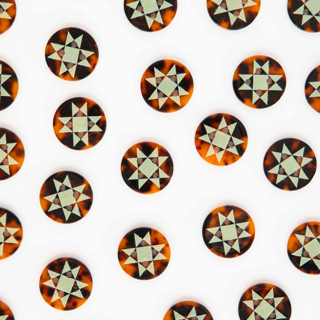 Quilt Star Buttons
