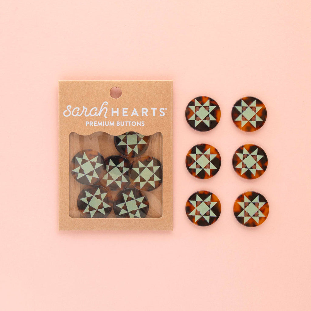 Quilt Star Buttons
