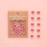 Pink Sweet Heart Buttons