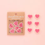Pink Sweet Heart Buttons