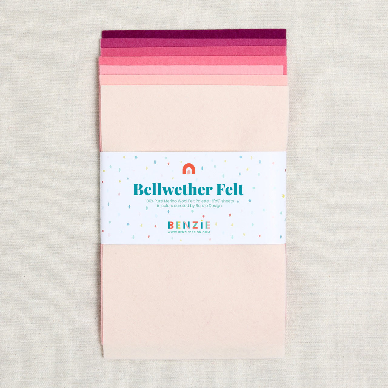 100% Wool Felt Sheets, Berry Bliss