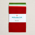 100% Wool Felt Sheets, Mistletoe