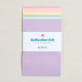 100% Wool Felt Sheets, Primrose Pastel