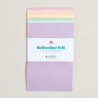 100% Wool Felt Sheets, Primrose Pastel