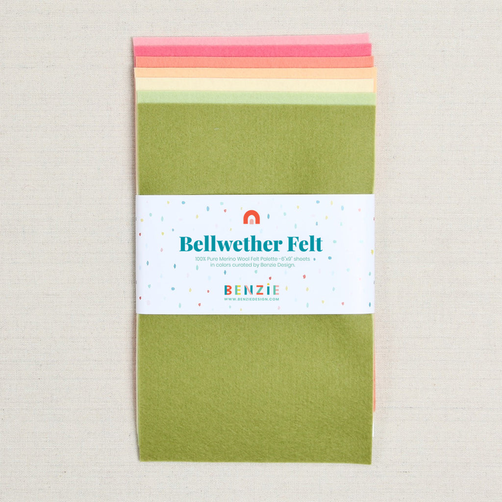 100% Wool Felt Sheets, Summer Sorbet
