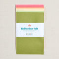 100% Wool Felt Sheets, Summer Sorbet