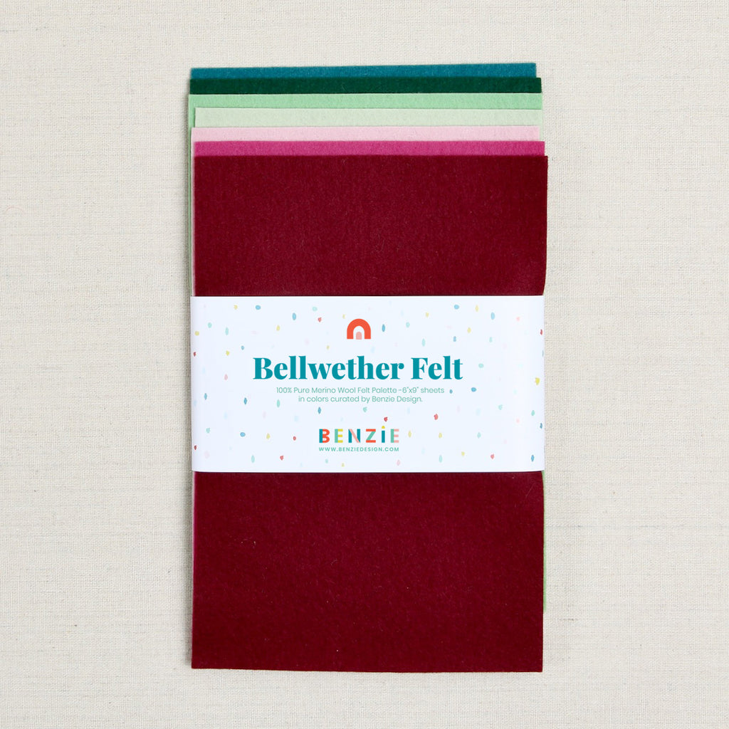 100% Wool Felt Sheets, Winterberry