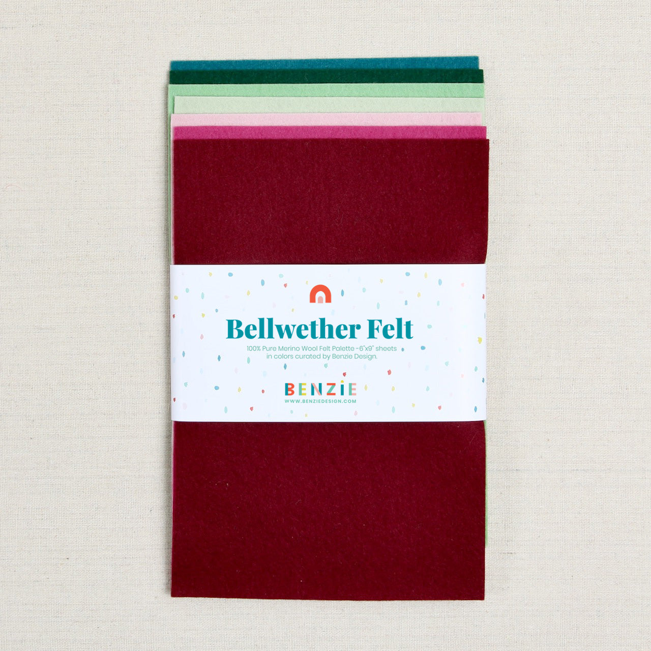 100% Wool Felt Sheets, Winterberry