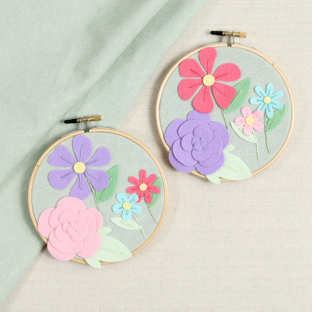 Thursday, June 18, Felt Flower Hoop Art Workshop with Crystal Knerien