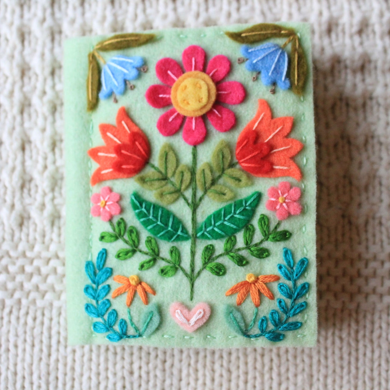 Folk Floral Needlebook by BZ Creations