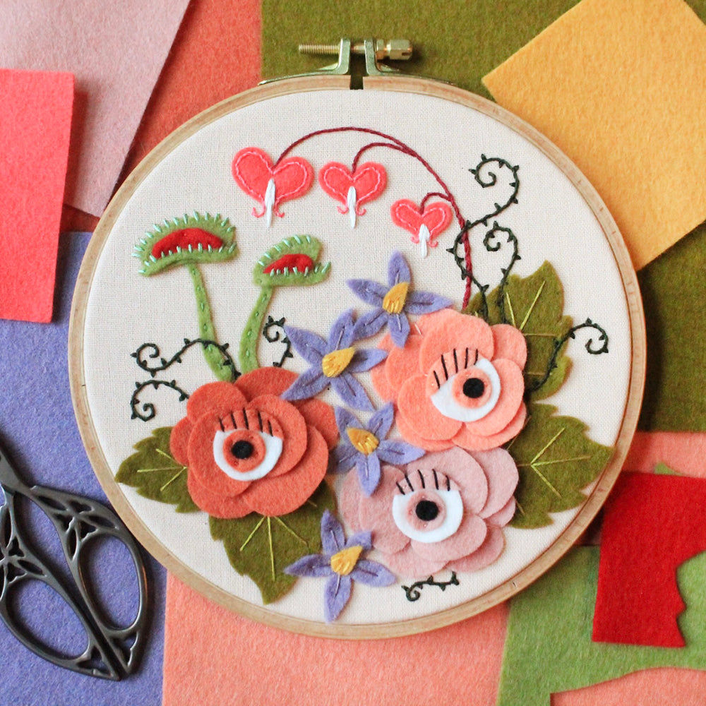 Spooky Felt Floral by BZ Creations