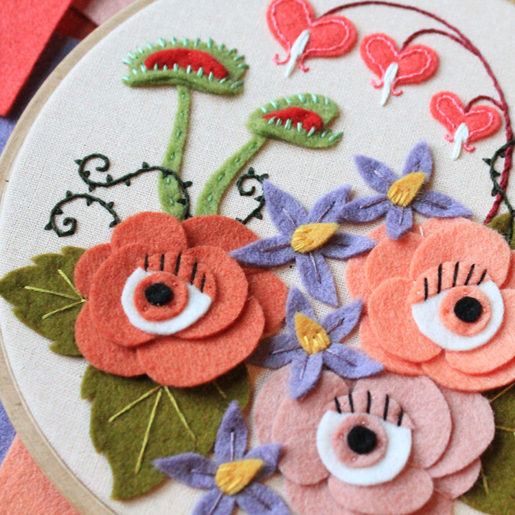 Spooky Felt Floral by BZ Creations