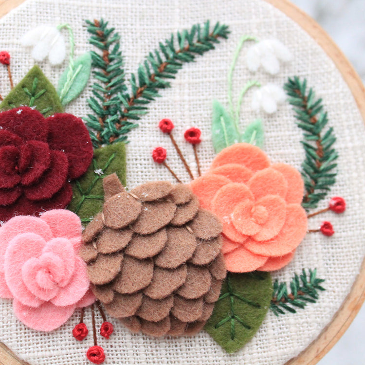 Winter Felt Floral by BZ Creations