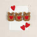 Felt Bear, Red Heart