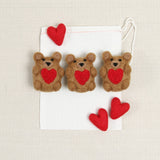 Felt Bear, Red Heart