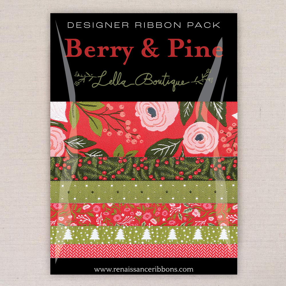 Berry and Pine in Christmas, Renaissance Ribbons