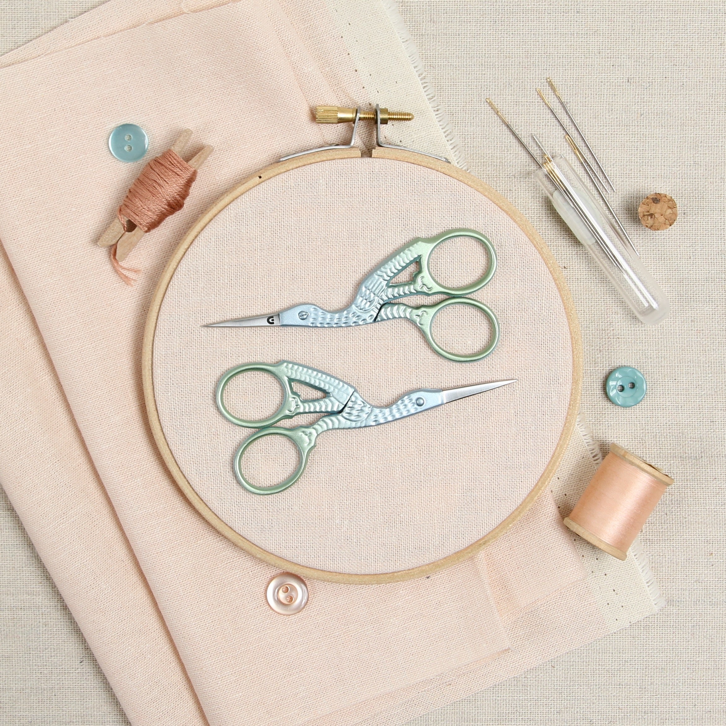 Stork Scissors, Blue Beryl