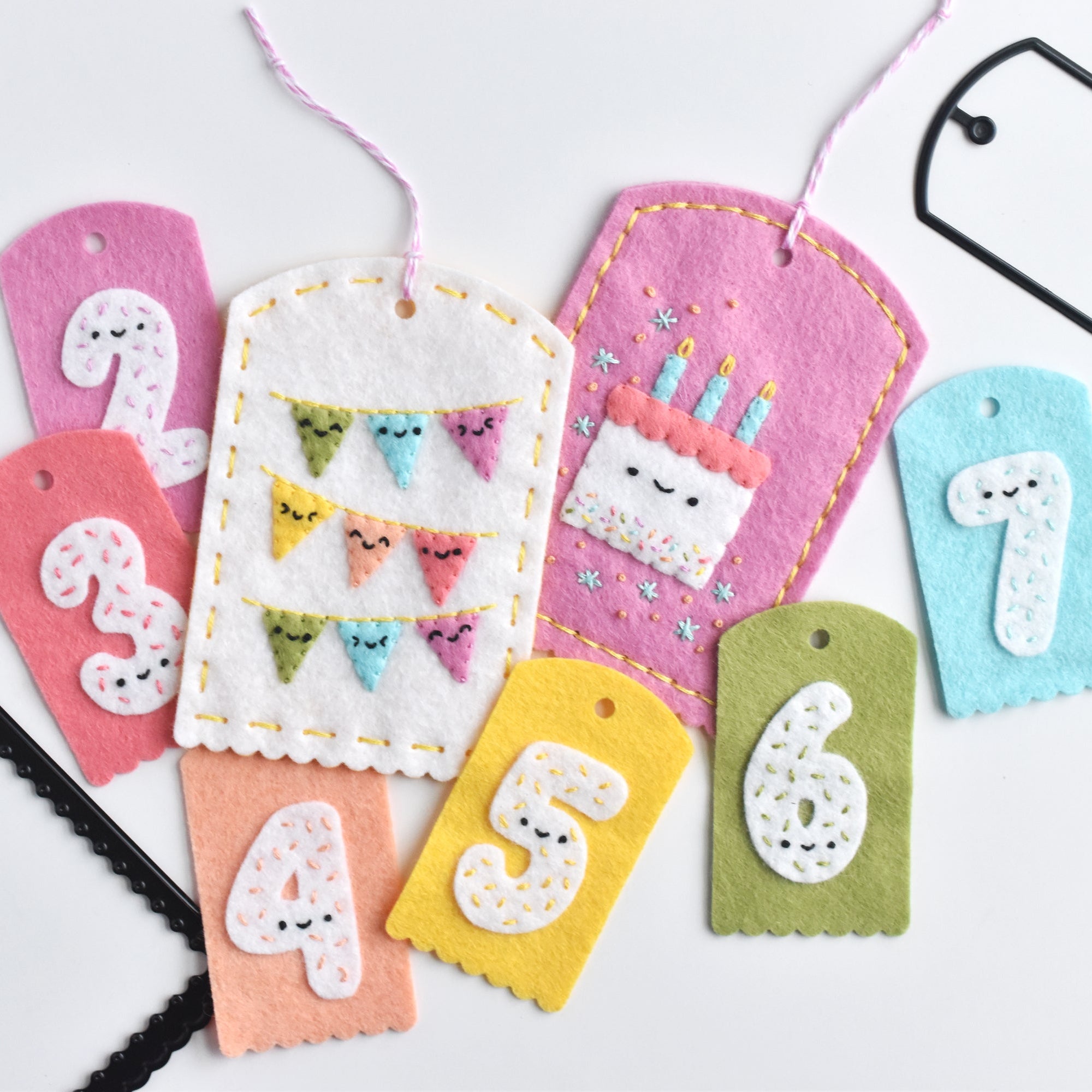 Celebrate Happy Felt Ornament Pattern