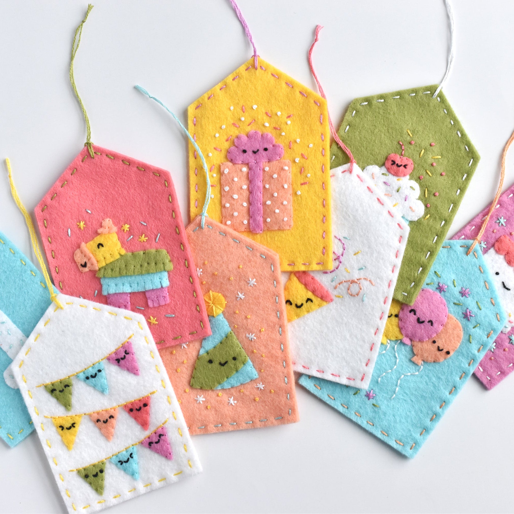 Celebrate Happy Felt Ornament Pattern