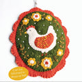 Felt Chicken Ornament Pattern