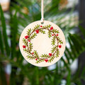 Wood Embroidery Kit, Christmas Wreath
