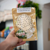 Wood Embroidery Kit, Christmas Mittens