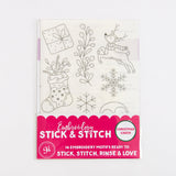 Christmas Cheer, Stick + Stitch Embroidery