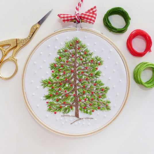 Christmas Tree, 4" Embroidery Kit