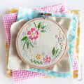 Circle of Flowers, 4" Embroidery Kit