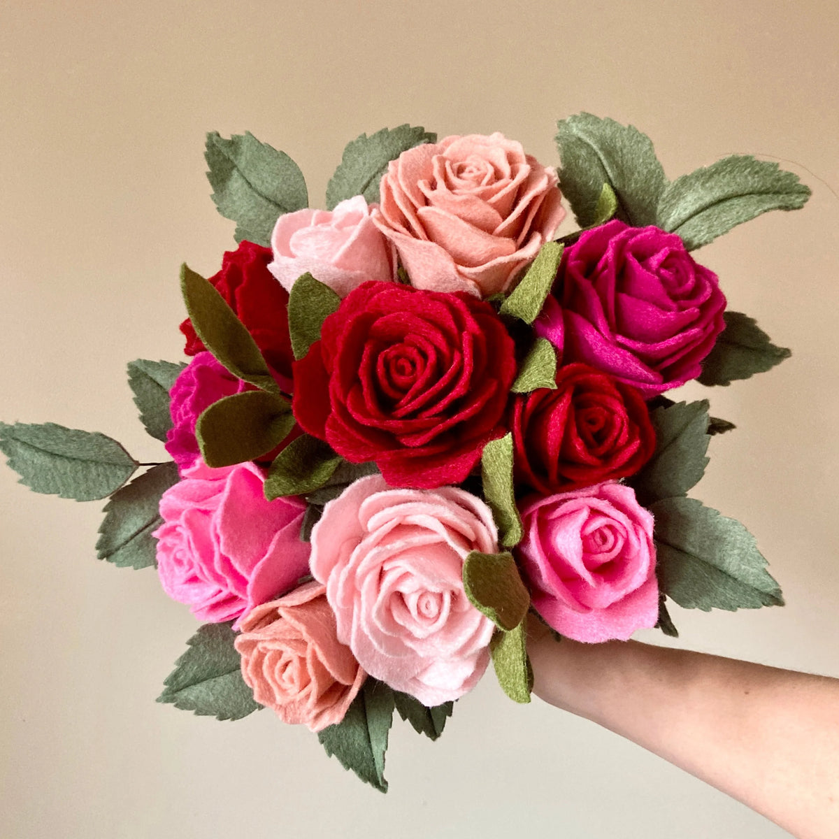 Thursday, February 11, Galentine's Day Felt Roses Workshop with Crystal Knerien