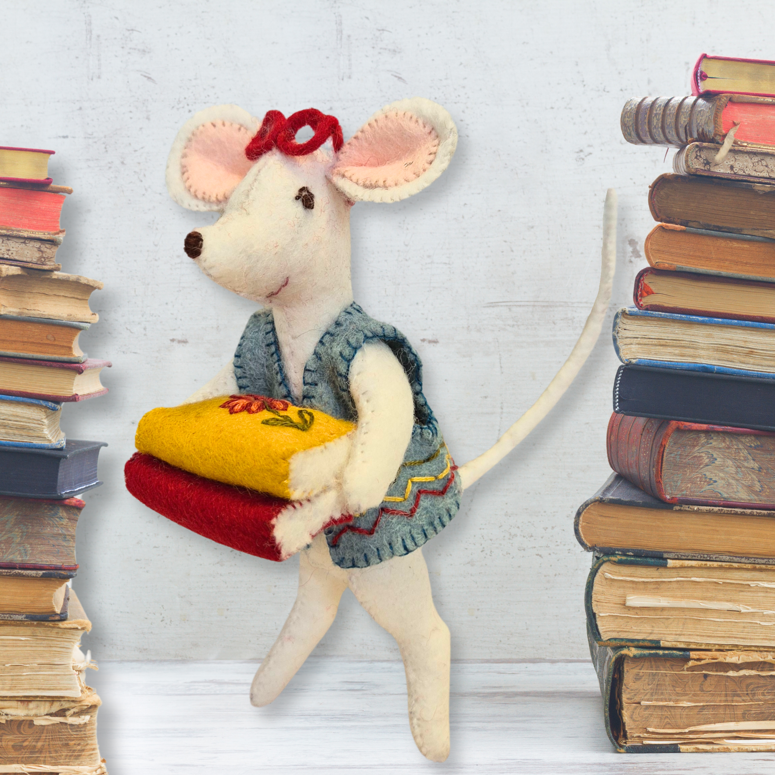 Little Mouse Librarian, Felt Kit
