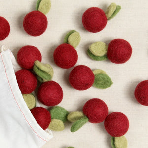 Crimson Berry, Felted Fruit