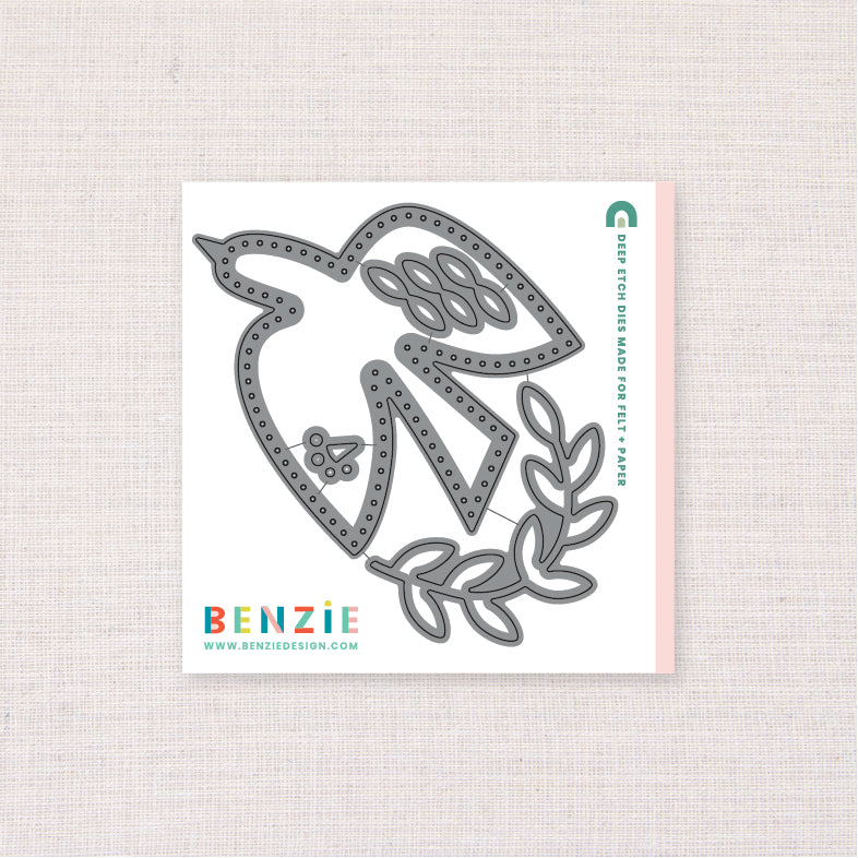 Stitchable Peace Dove, Deep Etch Die