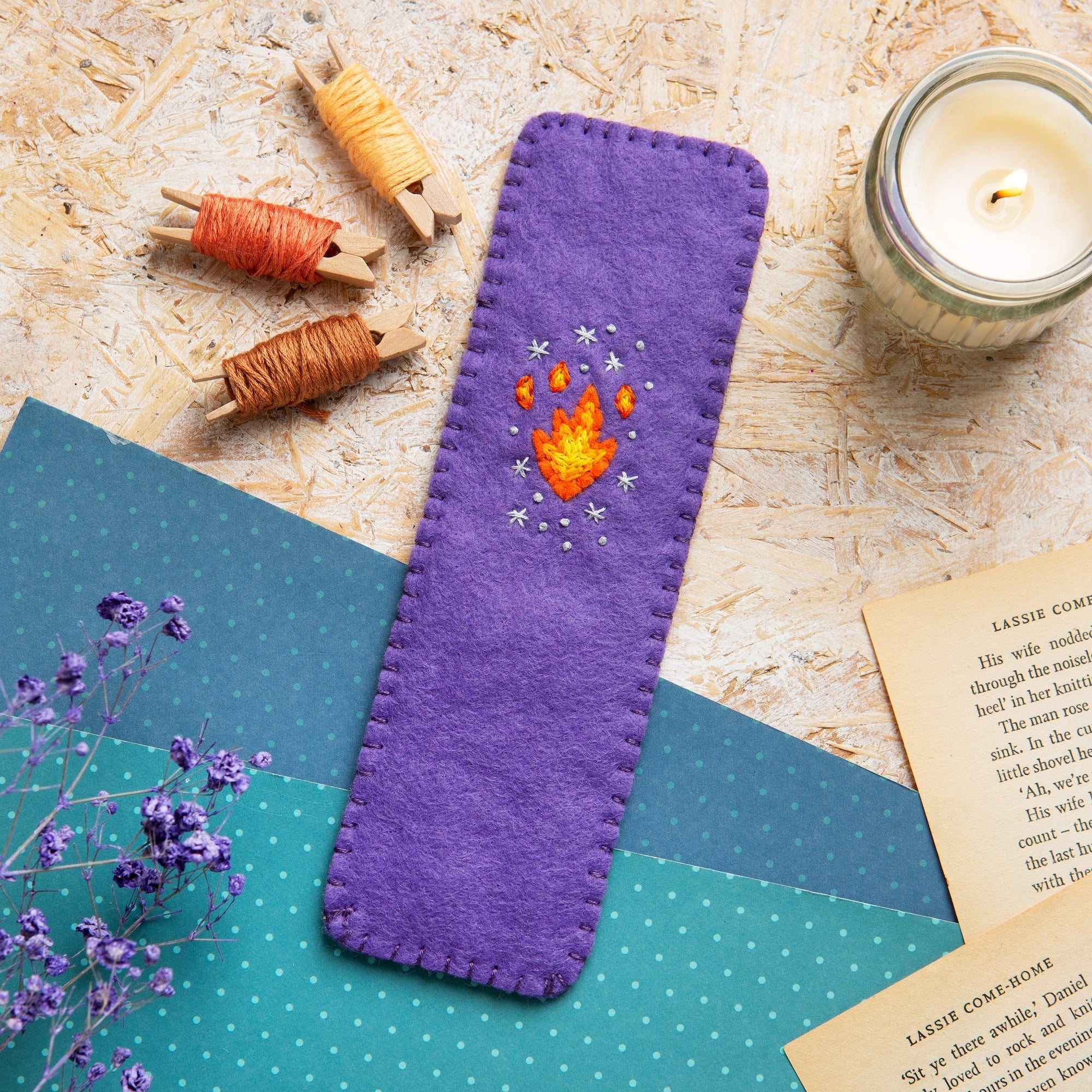 Dragon Bookmark Felt Kit