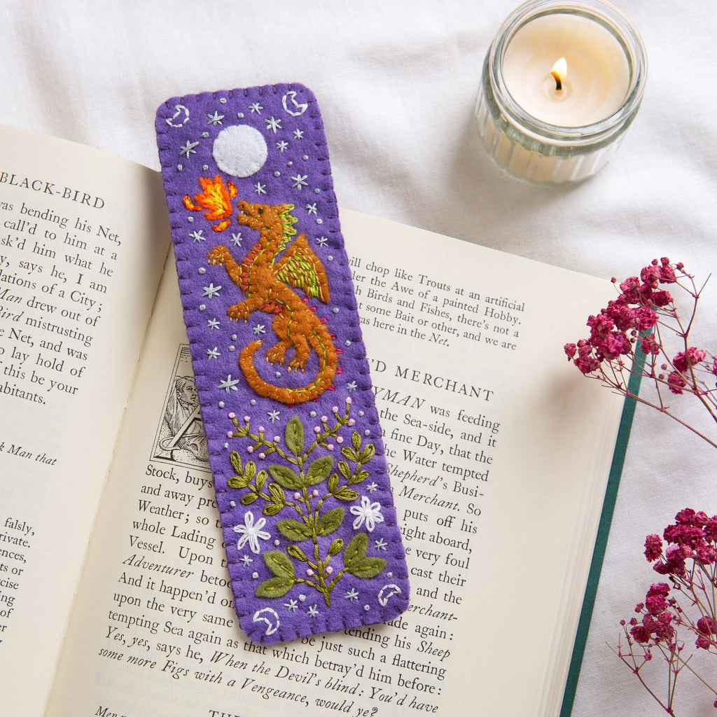 Dragon Bookmark Felt Kit
