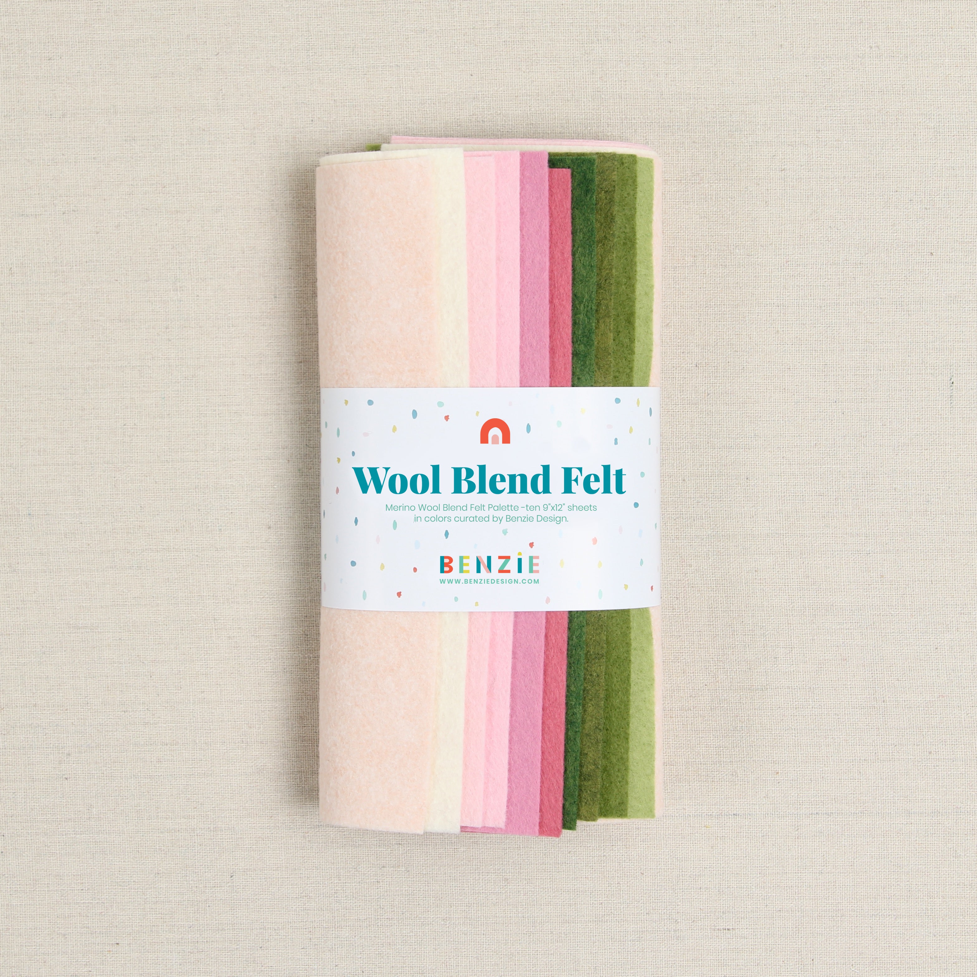 Wool Felt Sheets, Everbloom
