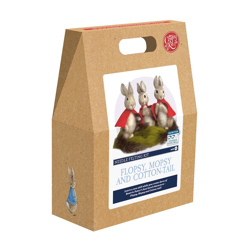 Flopsy, Mopsy and Cotton-tail, Needle Felting Kit