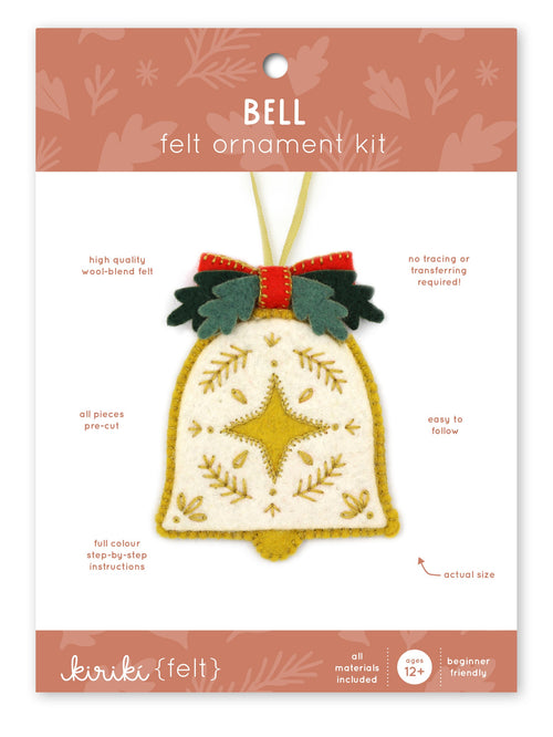 Bell, Felt Ornament Kit