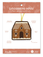 Gingerbread House, Felt Ornament Kit