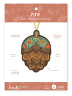 Pinecone, Felt Ornament Kit