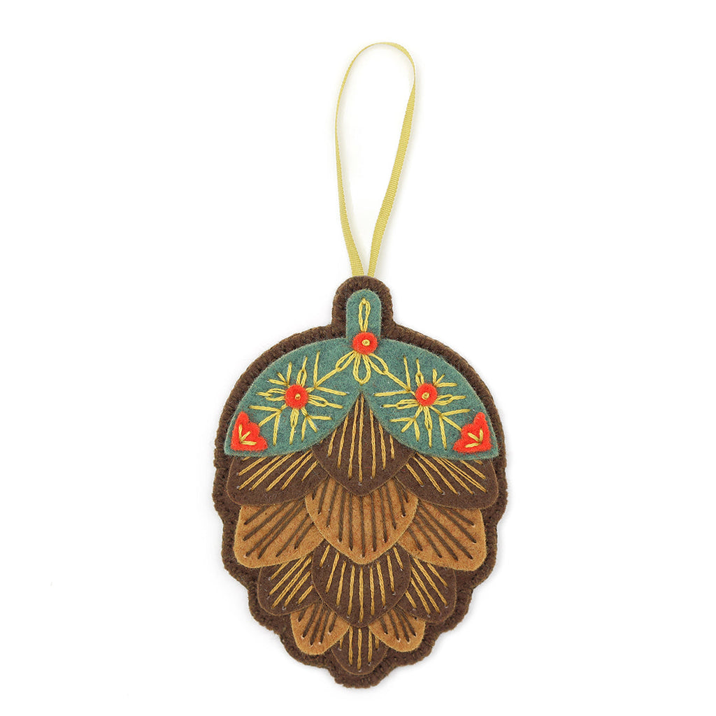 Pinecone, Felt Ornament Kit