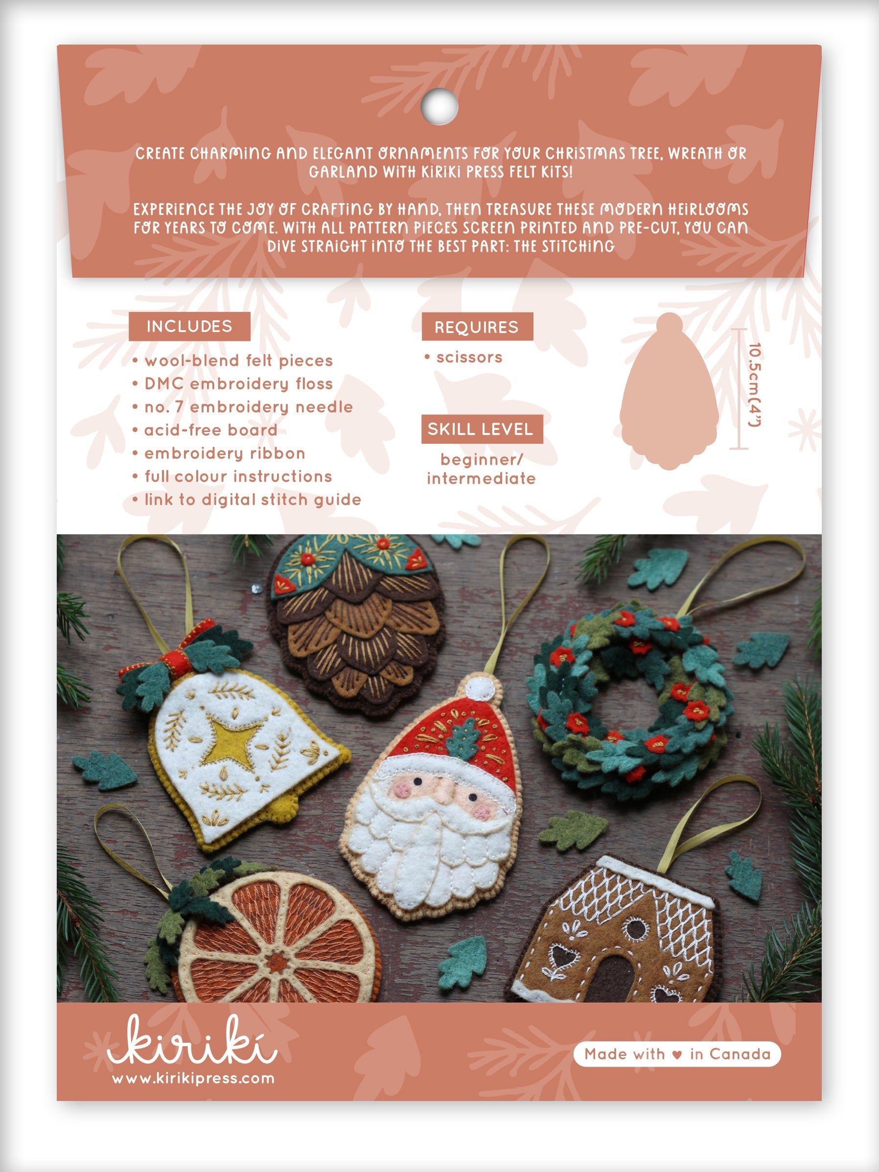 Wreath, Felt Ornament Kit