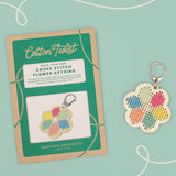 Flower Cross Stitch Keyring Kit