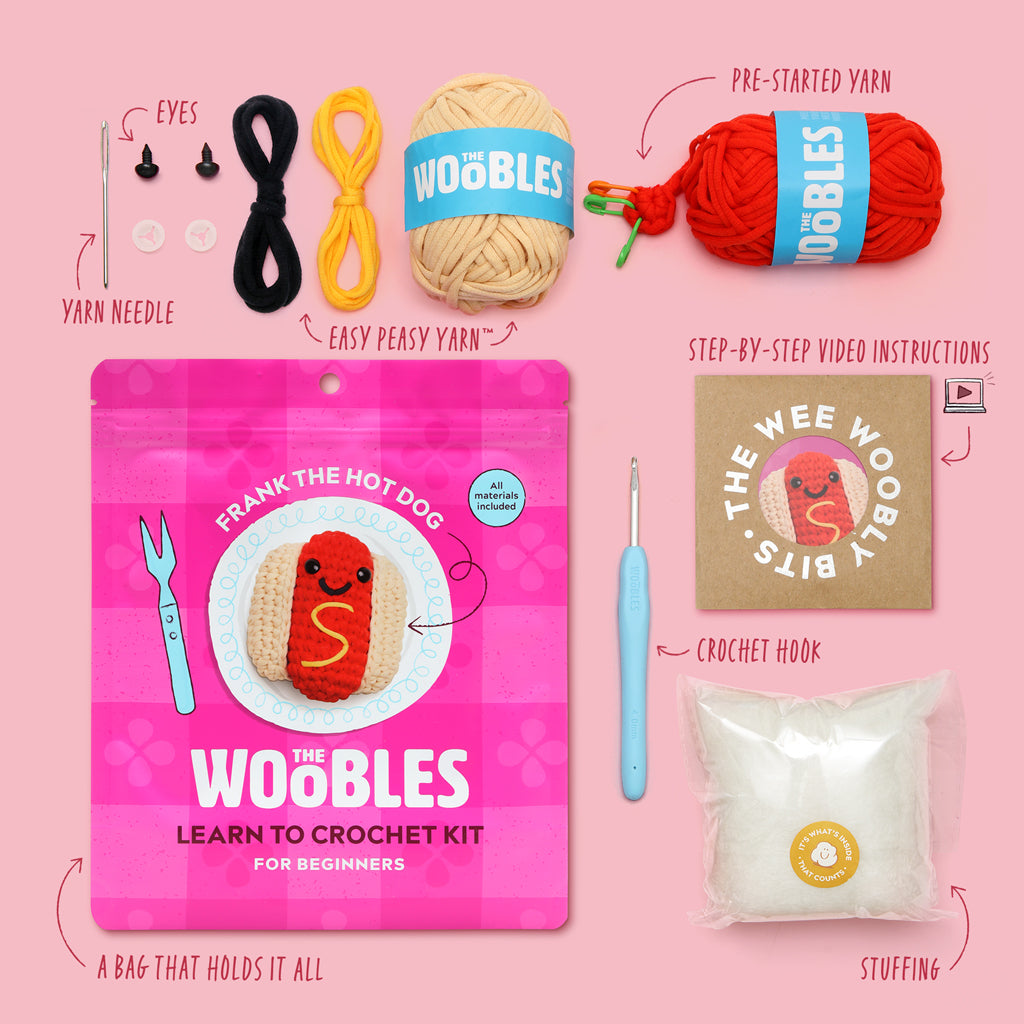Frank the Hot Dog, Crochet Kit
