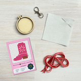 Pink Pony Club, Matchbox Cross Stitch Kit