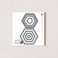 Hexagons and Scallops, Deep Etch Die