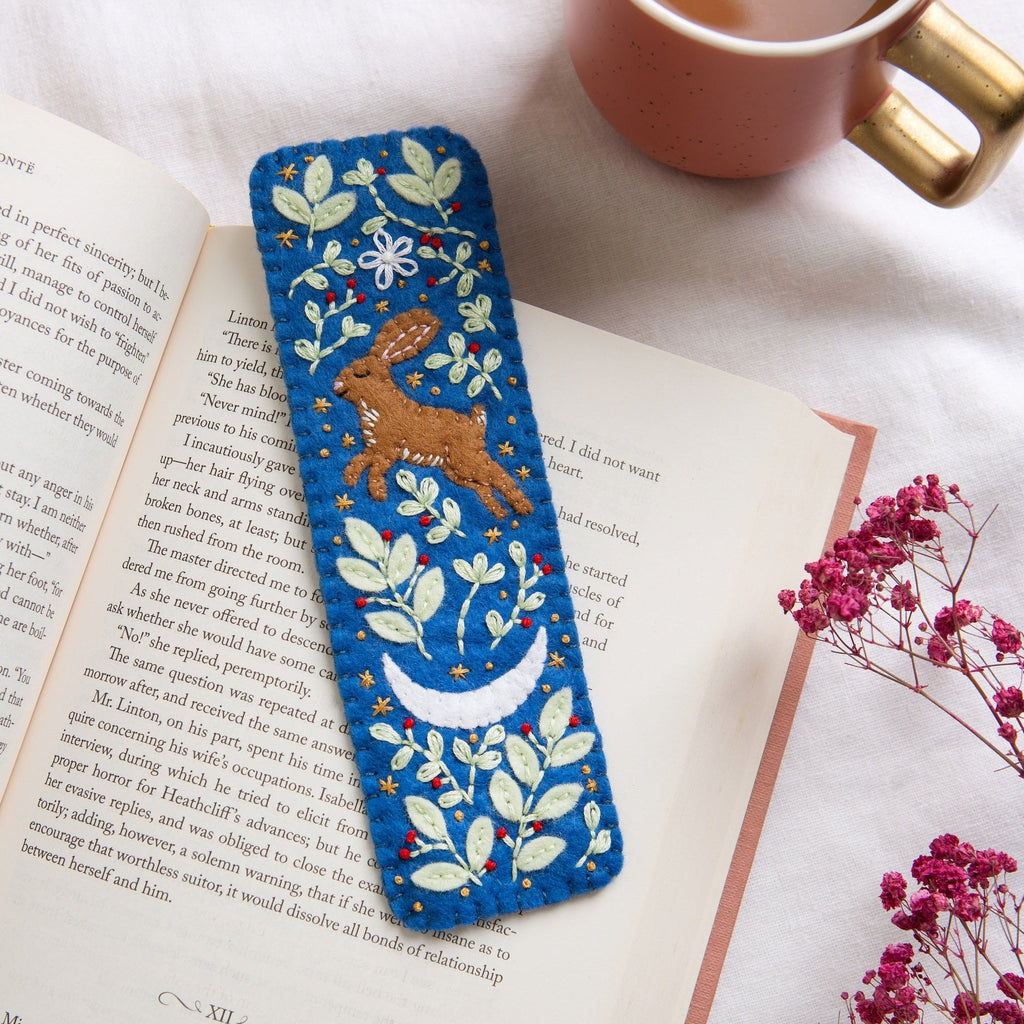 Hare Bookmark Felt Kit