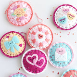 Hearts Day Felt Ornaments