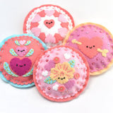 Hearts Day Felt Ornaments